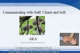 Communicating with the Client, Staff and Self - AKA